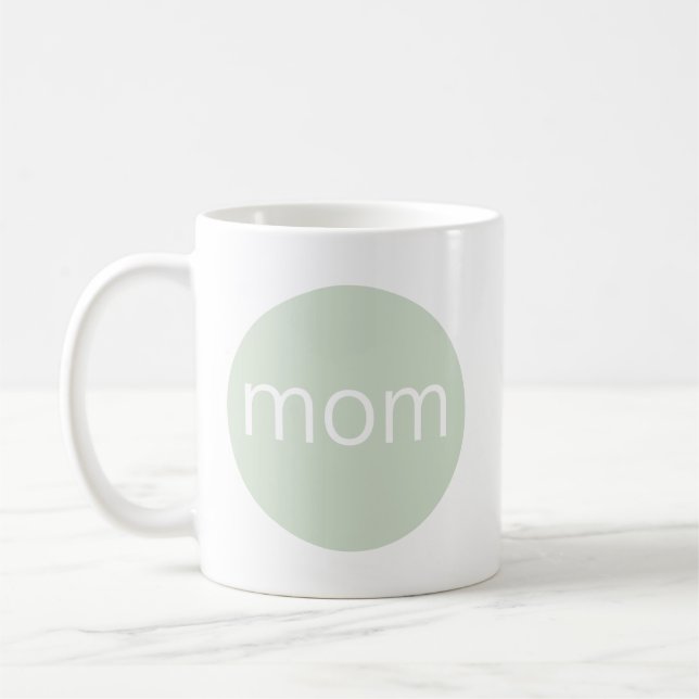 Mug Moderne Sage Green Maman (Gauche)