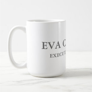 Mug Moderne tendance Elégant Simple White Manager