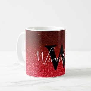Mug Moderne tendance simple Monogramme Parties scintil