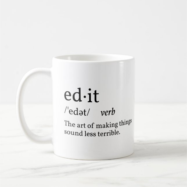 Mug Modifier la définition amusante (Gauche)
