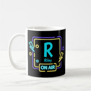 Mug Modifier Le Nom Initial Ajouter Le Nom Bleu Jaune 