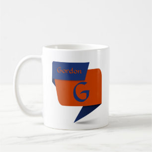 Mug Modifier le nom initial Ajouter le nom Blue Orange