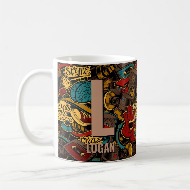 Mug Modifier le nom initial Ajouter le nom H I J K L M (Gauche)