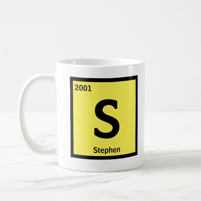 Mug Modifier le nom initial Année Tableau périodique Q (Gauche)