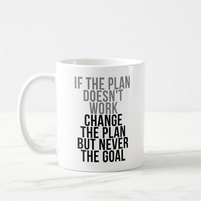 Mug Modifier Le Plan Mais Jamais L'Objectif (Gauche)