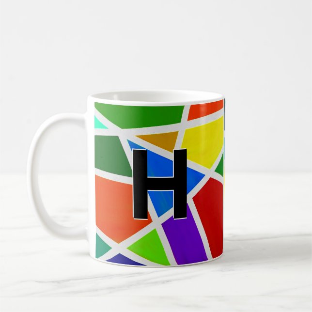 Mug Modifier les triangles géométriques initiaux F G H (Gauche)