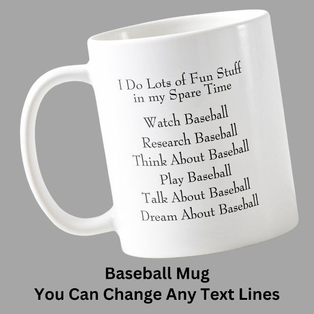 Mug Modifier N'Importe Quel Ventilateur De Baseball De (Créateur téléchargé)