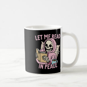 Mug Moi Lisez En Paix Drôle Fantôme Lecture Livre Hall