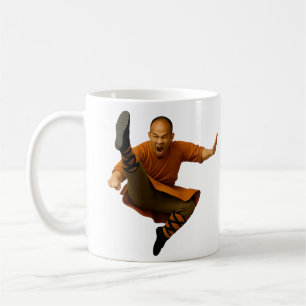 Mug Moine Kung-Fu Attaque Volante