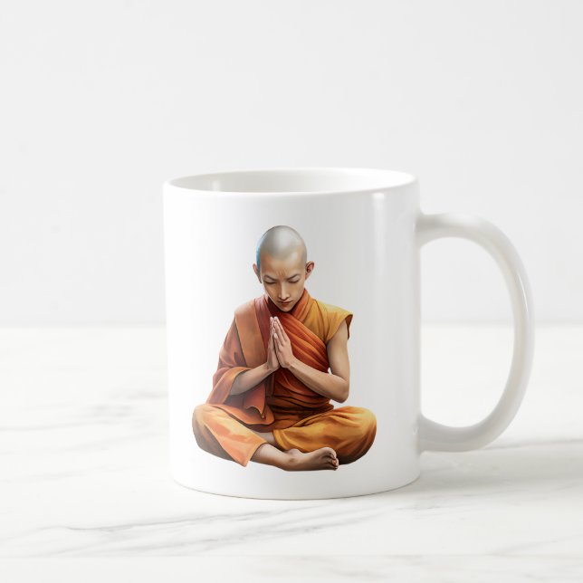 Mug Moine Zen Méditation (Droite)