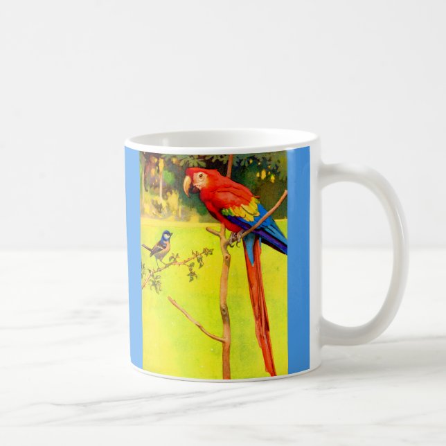 Mug moineau et perroquet (Droite)