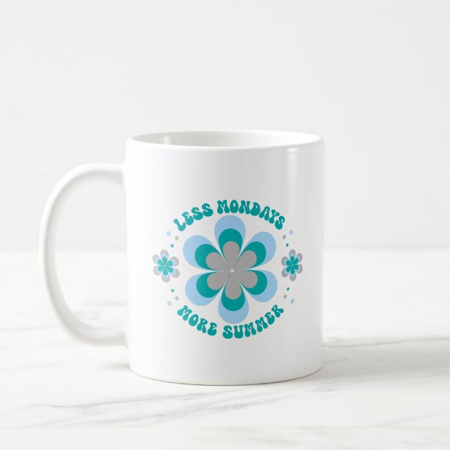Mug Moins de Lundis Plus d'Été (Gauche)