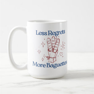 Mug Moins De Regrets Plus De Baguettes Drôle Pain Fran