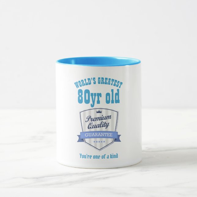 Mug Mois 80e anniversaire Cadeaux Mondes les plus gran (Centre)