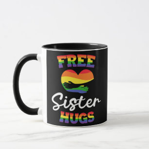 Mug Mois de la fierté des câlins de la sœur libre LGBT