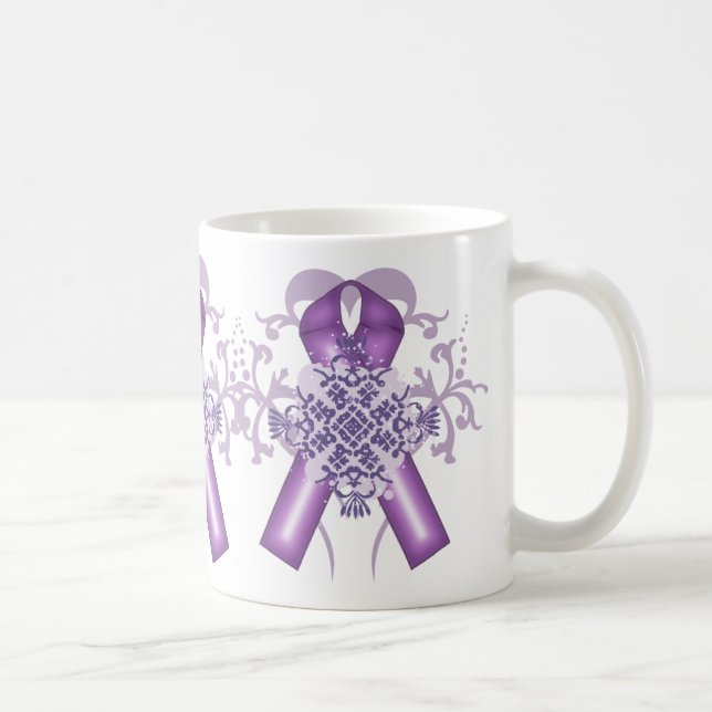Mug Mois de la maladie d'Alzheimer et du cancer pancré (Droite)