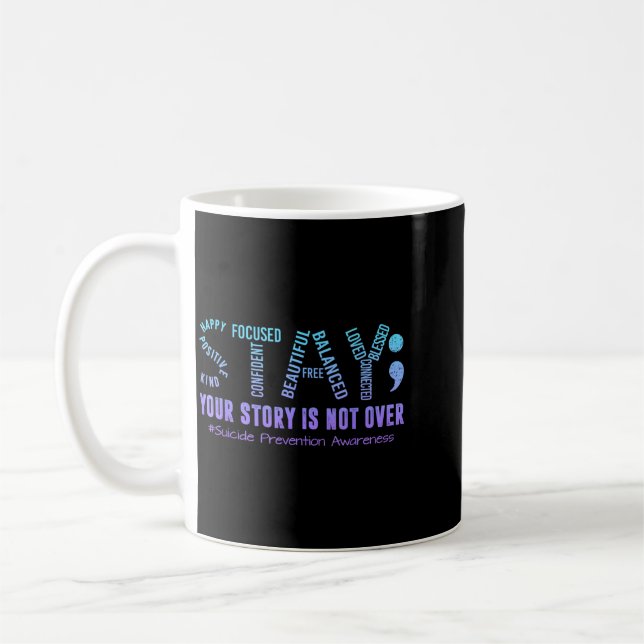 Mug Mois de la sensibilisation à la prévention Ruban s (Gauche)
