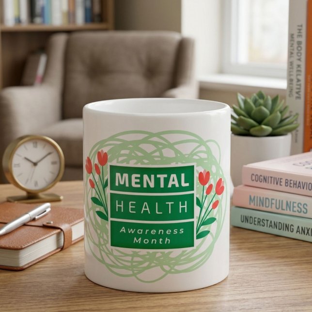 Mug Mois de la sensibilisation à la santé mentale (Créateur téléchargé)