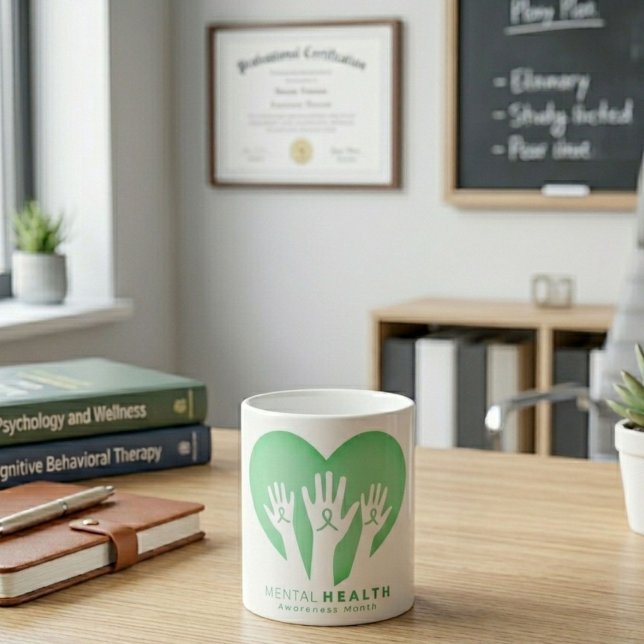 Mug Mois de la sensibilisation à la santé mentale (Créateur téléchargé)