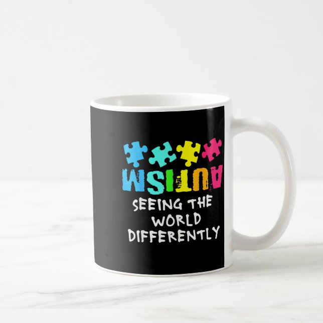 Mug Mois de la sensibilisation à l'autisme Voir le mon (Droite)