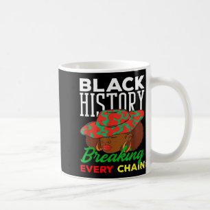 Mug Mois de l'histoire des Noirs Briser chaque chaîne