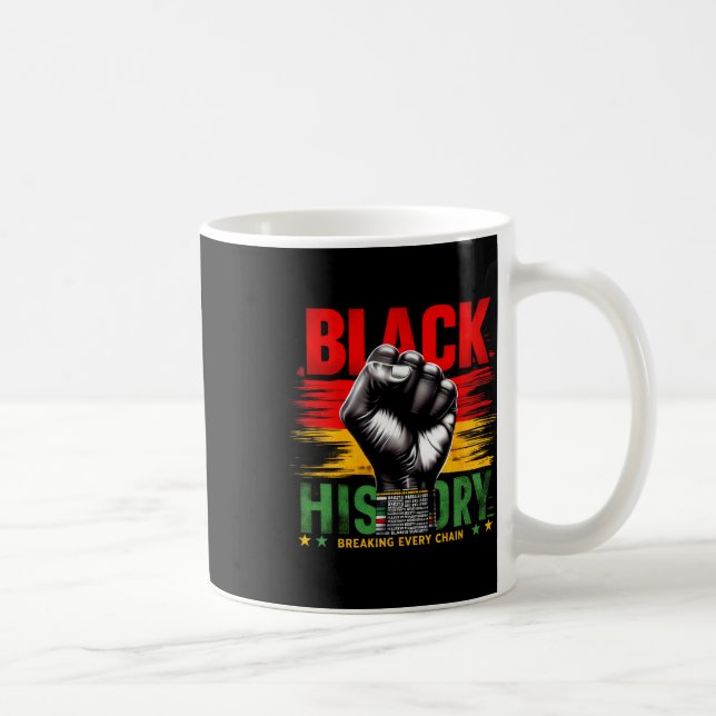 Mug Mois de l'histoire des Noirs Femmes Hommes briser  (Droite)