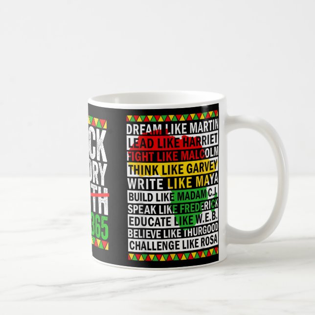 Mug Mois de l'histoire des Noirs Problèmes d'histoire  (Droite)
