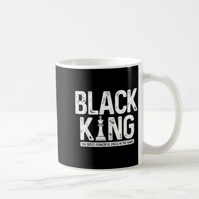 Mug Mois de l'histoire des Noirs roi d'échecs noir hom (Droite)