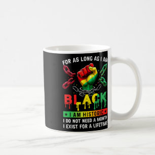 Mug Mois de l'histoire des Noirs Tant que je suis Noir