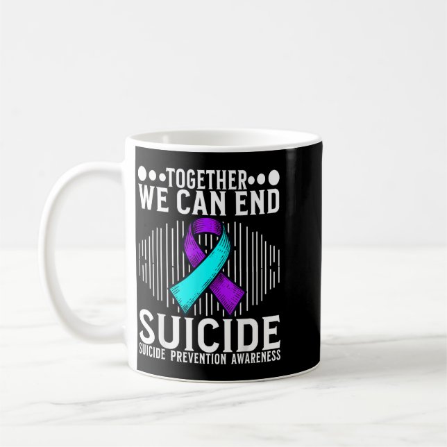 Mug Mois de sensibilisation à la prévention et au sout (Gauche)