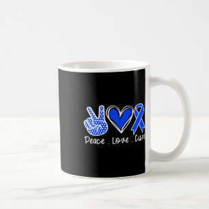 Mug Mois de sensibilisation à l'ataxie Ruban bleu Paix
