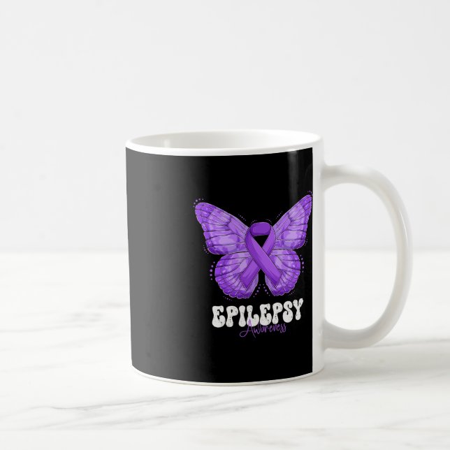 Mug Mois de sensibilisation à l'épilepsie Papillon à r (Droite)