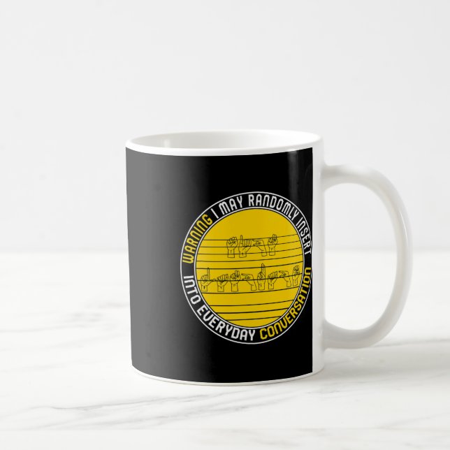 Mug Mois de sensibilisation Asl Insérez Aléatoire Amou (Droite)