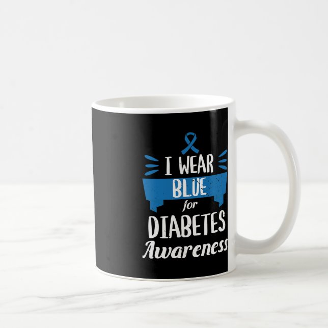 Mug Mois de sensibilisation au diabète Je porte le ble (Droite)