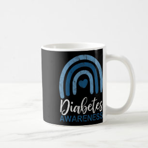 Mug Mois de sensibilisation au diabète Retro Arc-en-ci