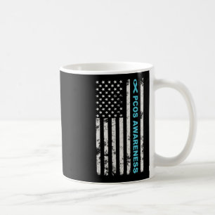 Mug Mois De Sensibilisation Pcos Turquoise Ruban Améri