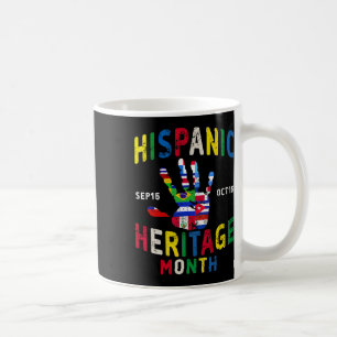 Mug Mois du patrimoine hispanique Empreinte de la main