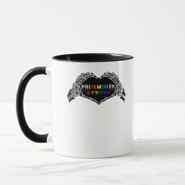 Mug Mois Skeleton Heart Hands LGBTQIA (Gauche)