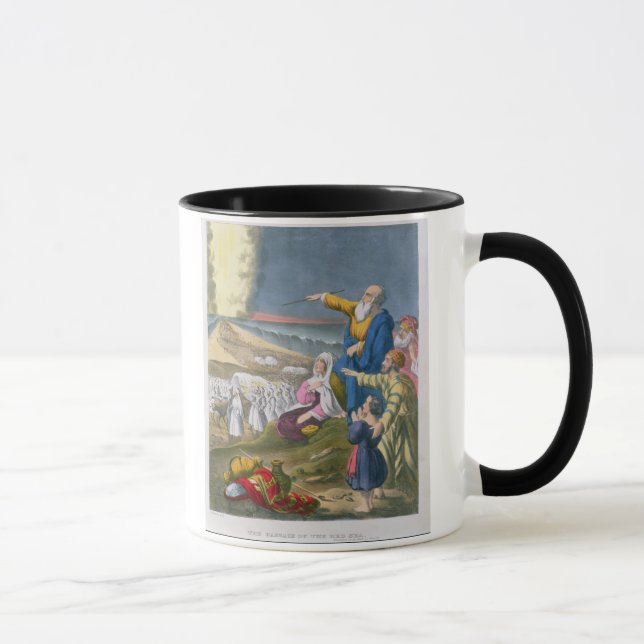 Mug Moïse séparant la Mer Rouge, d'une bible imprimée (Droite)