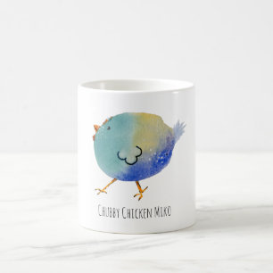 Mug Mok, Chubby Chicken Miko, colorfull, funny, bird