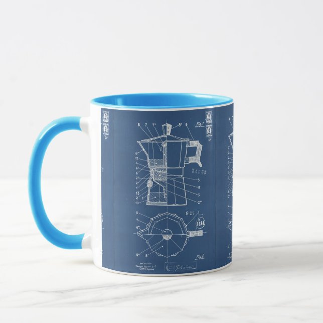 Mug Moka cafetiere expresso bialetti blueprint (Gauche)