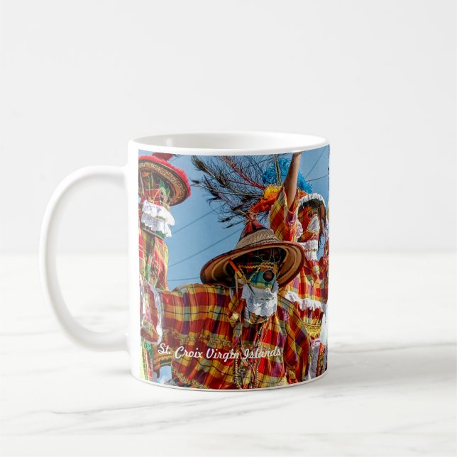 Mug Moko Jumbies US Virgin Islands drapeaux St. Croix  (Gauche)