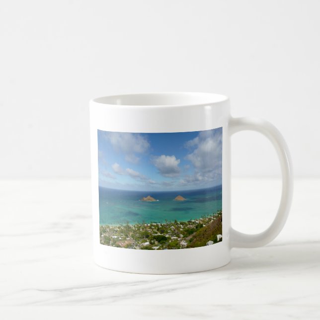 Mug Moks outre du rivage de Lanikai (Droite)