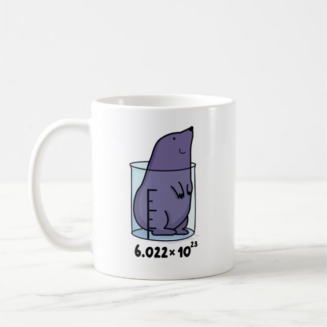 Mug Mole Equation Cute Mole Dans Un Jeu De Bécher (Gauche)