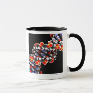 Mug Molécule d'ADN. Modèle moléculaire de l'ADN