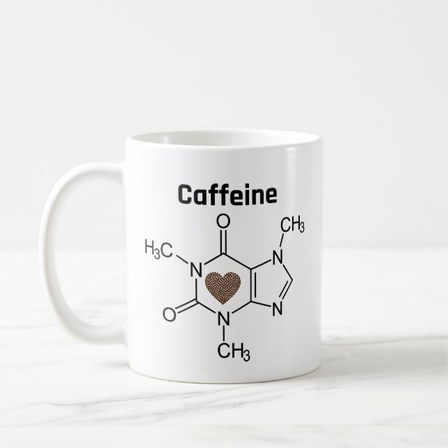 Mug Molécule de caféine (Gauche)