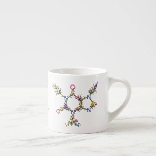 Mug Molécule de Caféine Botanique (Droite)