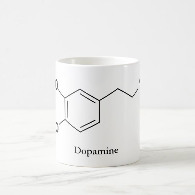 Mug Molécule de dopamine Chimie Biochimie (Centre)