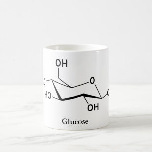 Mug Molécule de sucre de glucose Chimie Science