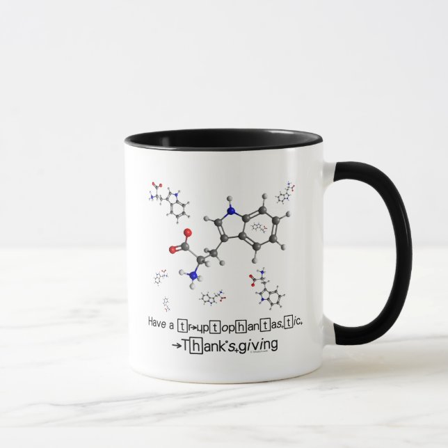 Mug Molécule de tryptophane (Droite)